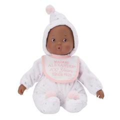 Centennial My First Baby Doll with dark skin and commemorative bib